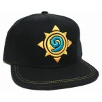 OFFICIAL HEARTHSTONE LOGO/ SYMBOL STITCHED BLACK SNAPBACK CAP