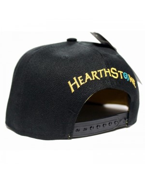 OFFICIAL HEARTHSTONE LOGO/ SYMBOL STITCHED BLACK SNAPBACK CAP