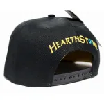 OFFICIAL HEARTHSTONE LOGO/ SYMBOL STITCHED BLACK SNAPBACK CAP