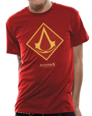 OFFICIAL ASSASSIN'S CREED MOVIE LOGO RED T-SHIRT