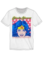 OFFICIAL DC COMICS - WONDER WOMAN RETRO CARTOON WHITE T-SHIRT