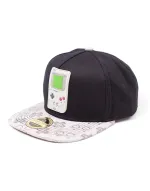 OFFICIAL NINTENDO'S RUBBER GAME BOY PATCH BLACK SNAPBACK CAP WITH PRINTED VISOR