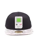 OFFICIAL NINTENDO'S RUBBER GAME BOY PATCH BLACK SNAPBACK CAP WITH PRINTED VISOR