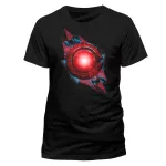 OFFICIAL DC COMICS JUSTICE LEAGUE - CYBORG SYMBOL BLACK T-SHIRT