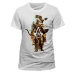 OFFICIAL ASSASSIN'S CREED ORIGINS - CHARACTER & EAGLE WHITE T-SHIRT