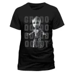 OFFICIAL GUARDIANS OF THE GALAXY 2 - GROOT PHOTO BLACK T-SHIRT