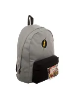 OFFICIAL DC COMICS - THE FLASH SYMBOL - PATCH & PIN IT YOURSELF GREY BACKPACK