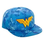 OFFICIAL DC COMICS - WONDER WOMAN CLASSIC SYMBOL TROPICAL FLORAL PRINT SLOUCH CAP