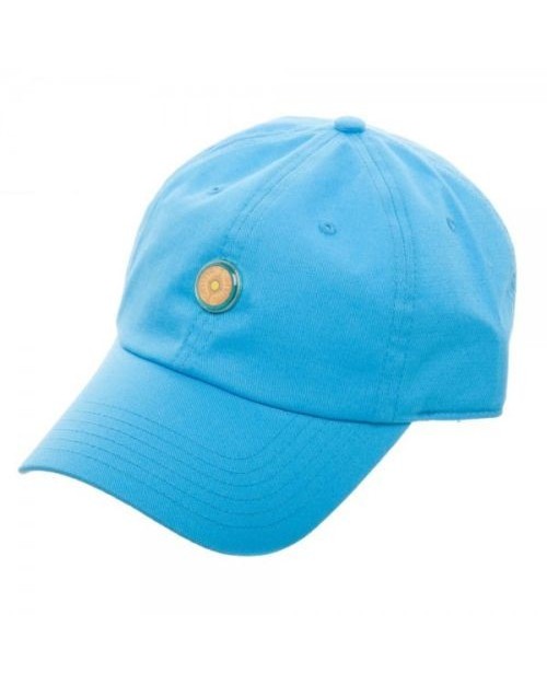 OFFICIAL NINTENDO - THE LEGEND OF ZELDA: BREATH OF THE WILD SHIELD PIN BLUE BASEBALL 'DAD' CAP