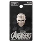 OFFICIAL MARVEL COMICS IRON MAN MASK GREY PIN BADGE