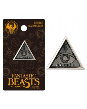 OFFICIAL FANTASTIC BEASTS AND WHERE TO FIND THEM - MACUSA TRIANGLE GREY LAPEL BADGE