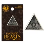 OFFICIAL FANTASTIC BEASTS AND WHERE TO FIND THEM - MACUSA TRIANGLE GREY LAPEL BADGE