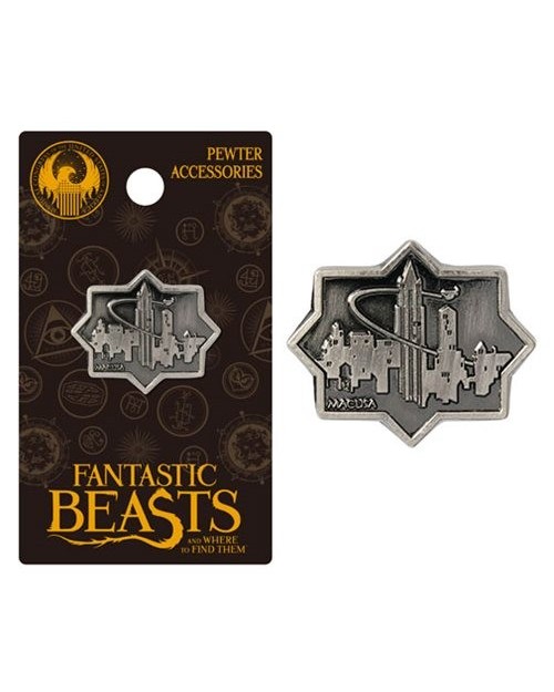 OFFICIAL FANTASTIC BEASTS AND WHERE TO FIND THEM - MACUSA CITY GREY LAPEL BADGE