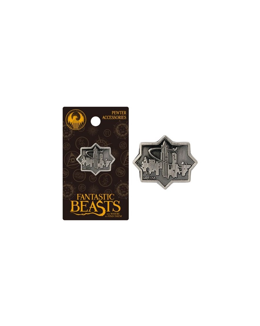 OFFICIAL FANTASTIC BEASTS AND WHERE TO FIND THEM - MACUSA CITY GREY LAPEL BADGE