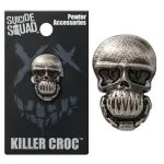 OFFICIAL DC COMICS - SUICIDE SQUAD KILLER CROC GREY LAPEL BADGE