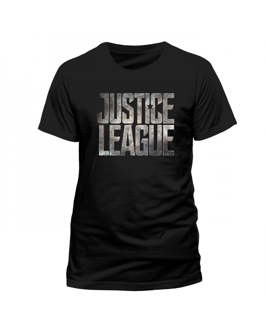 OFFICIAL DC COMICS - JUSTICE LEAGUE SYMBOL BLACK T-SHIRT