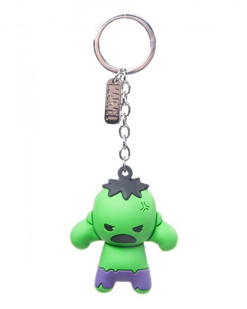 OFFICIAL MARVEL COMICS - THE INCREDIBLE HULK 3D RUBBER KEYRING
