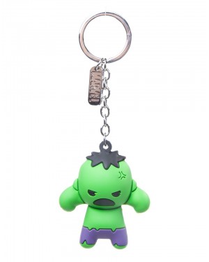 OFFICIAL MARVEL COMICS - THE INCREDIBLE HULK 3D RUBBER KEYRING