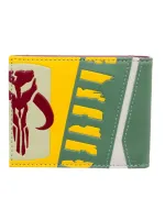 OFFICIAL STAR WARS - BOBA FETT STYLED MANDALORIAN CREST BI-FOLD WALLET