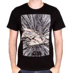 OFFICIAL STAR WARS - MILLENNIUM FALCON HYPERDRIVE BLACK T-SHIRT