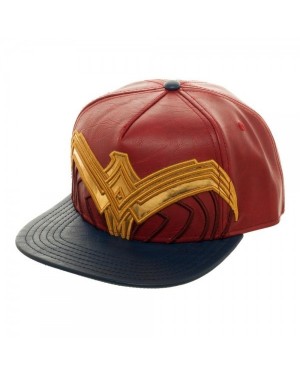 OFFICIAL DC COMICS - WONDER WOMAN (MOVIE) SYMBOL COSTUME STYLED RED SNAPBACK CAP