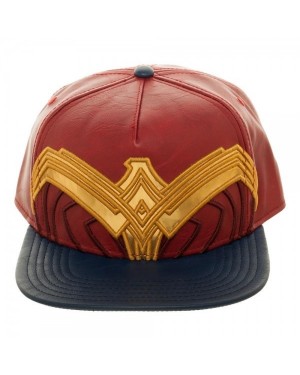 OFFICIAL DC COMICS - WONDER WOMAN (MOVIE) SYMBOL COSTUME STYLED RED SNAPBACK CAP