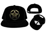 OFFICIAL CALL OF DUTY: WWII (2) ARMY STAR PRINT BLACK SNAPBACK CAP