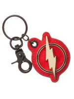 OFFICIAL DC COMIC THE FLASH SYMBOL METAL AND PU KEYRING