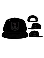 OFFICIAL JUSTICE LEAGUE - BATMAN, SUPERMAN, WONDER WOMAN, THE FLASH, CYBORG & AQUAMAN SYMBOL GREY SNAPBACK CAP