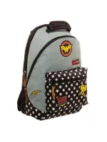 OFFICIAL DC COMICS - WONDER WOMAN DENIM PATCHES BACKPACK BAG