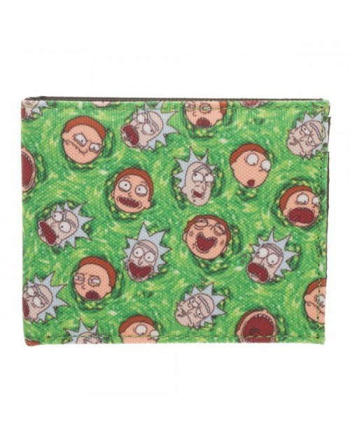 OFFICIAL RICK AND MORTY PORTAL FACES BI-FOLD WALLET