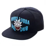 OFFICIAL RICK AND MORTY - WUBBA LUBBA DUB DUB RICK BLACK SNAPBACK CAP