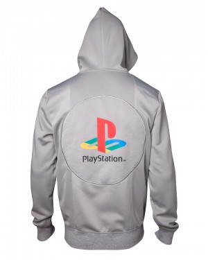 OFFICIAL SONY - PLAYSTATION ONE CONSOLE GREY HOODIE JUMPER