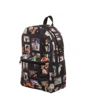 OFFICIAL STAR WARS - RETRO PICTURES COLLAGE BLACK BACKPACK BAG