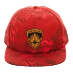 OFFICIAL MARVEL COMICS - GUARDIANS OF THE GALAXY - CREST ALL OVER TROPICAL PRINT RED STRAPBACK CAP