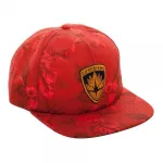 OFFICIAL MARVEL COMICS - GUARDIANS OF THE GALAXY - CREST ALL OVER TROPICAL PRINT RED STRAPBACK CAP