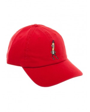 OFFICIAL RICK AND MORTY - MR POOPYBUTTHOLE RED DAD HAT