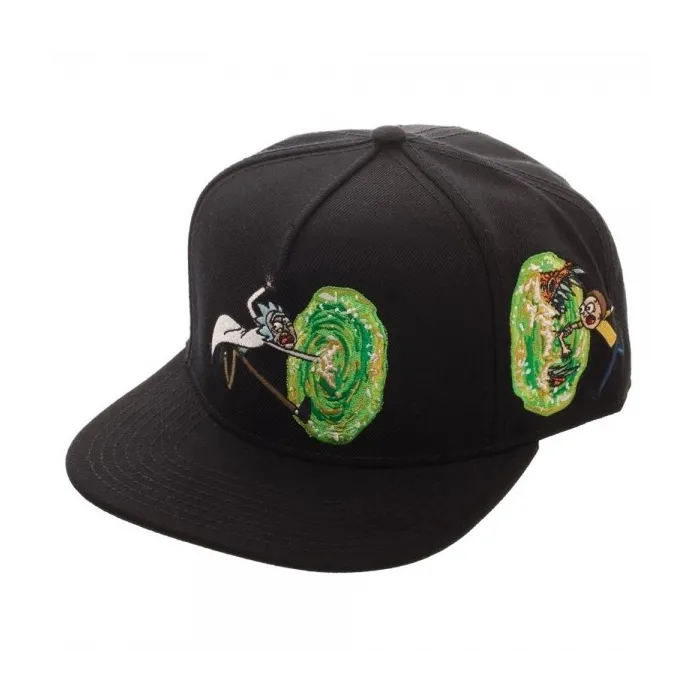 OFFICIAL RICK AND MORTY PORTAL - C'MON MORTY BLACK SNAPBACK CAP