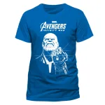 OFFICIAL AVENGERS INFINITY WAR - THANOS INFINITY GAUNTLET BLUE T-SHIRT