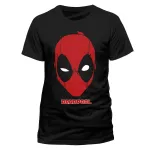 OFFICIAL MARVEL COMICS - DEADPOOL MASK BLACK T-SHIRT