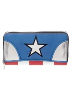 OFFICIAL MARVEL COMICS - CAPTAIN AMERICA - COSTUME STYLED ZIPPER PURSE