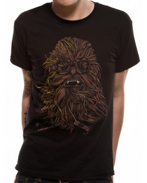 OFFICIAL SOLO: A STAR WARS STORY CHEWBACCA WEARING GOOGLES BLACK T-SHIRT