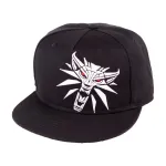 OFFICIAL WITCHER 3 - GERALT MEDALLION BLACK SNAPBACK CAP WITH PRINTED VISOR