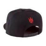 OFFICIAL WITCHER 3 - GERALT MEDALLION BLACK SNAPBACK CAP WITH PRINTED VISOR