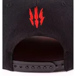 OFFICIAL WITCHER 3 - GERALT MEDALLION BLACK SNAPBACK CAP WITH PRINTED VISOR