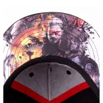 OFFICIAL WITCHER 3 - GERALT MEDALLION BLACK SNAPBACK CAP WITH PRINTED VISOR