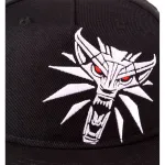 OFFICIAL WITCHER 3 - GERALT MEDALLION BLACK SNAPBACK CAP WITH PRINTED VISOR