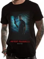 OFFICIAL BLADE RUNNER 2049 - DECKARD - NEON POSTER PRINT BLACK T-SHIRT