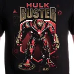 OFFICIAL MARVEL COMICS - AVENGERS: INFINITY WAR - HULK BUSTER BLACK T-SHIRT