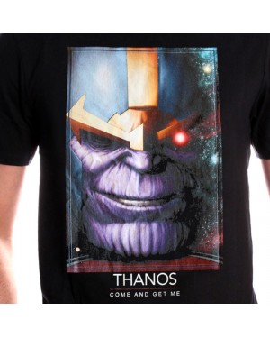 OFFICIAL MARVEL COMICS - AVENGERS: INFINITY WAR - THANOS 'COME AND GET ME' BLACK T-SHIRT